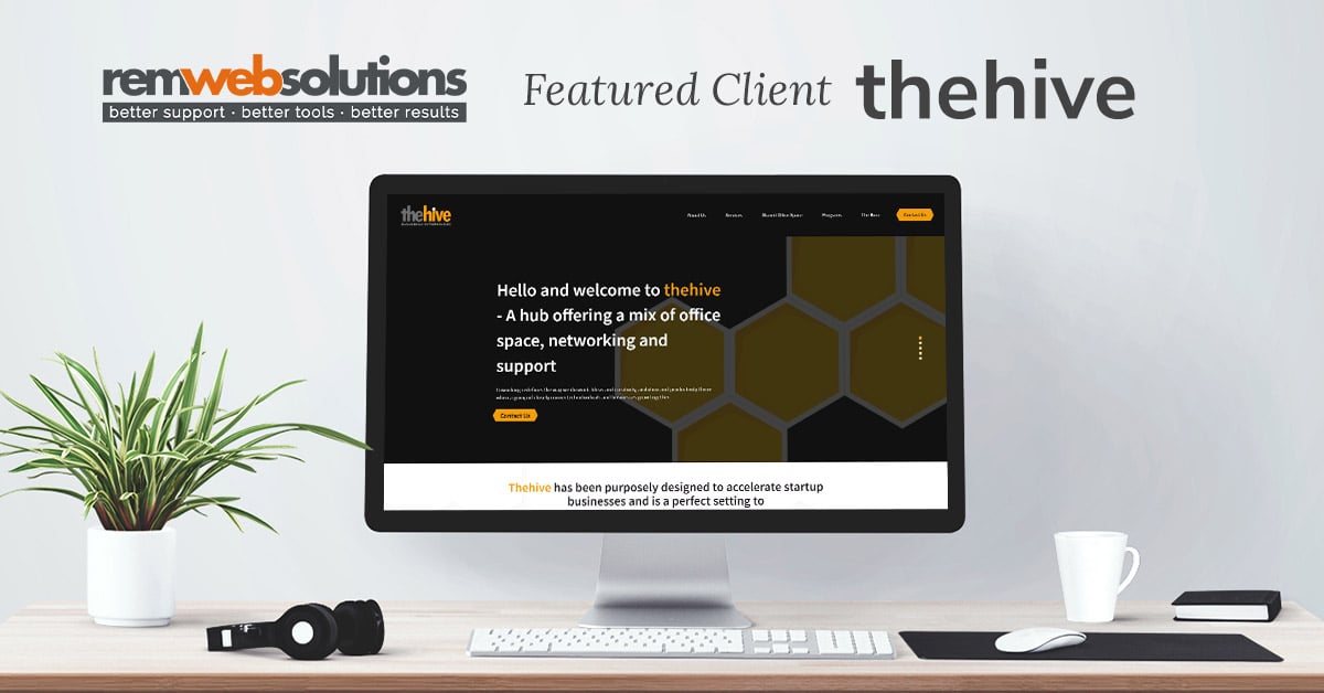 thehive website on a computer monitor